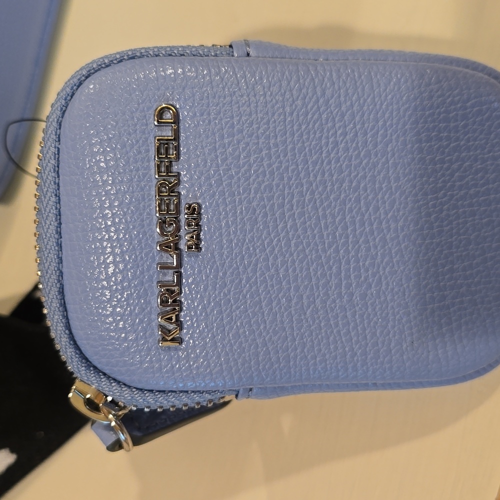 Karl Lagerfeld Light Blue Crossbody Set NWT - Picture 4 of 14